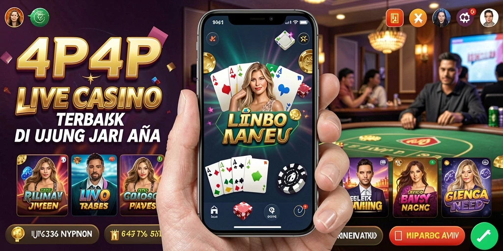 Screenshot utama gameplay 4P4P yang menampilkan dealer dan pemain terlibat dalam permainan.