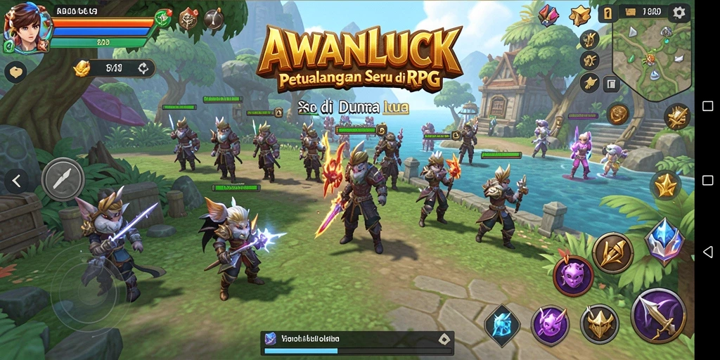 Menampilkan gameplay RPG yang seru dan mendebarkan di AWANLUCK.