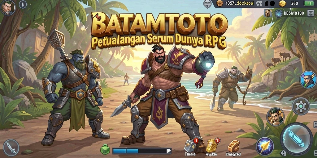 Tampilan gameplay seru dalam dunia RPG BATAMTOTO yang menantang.