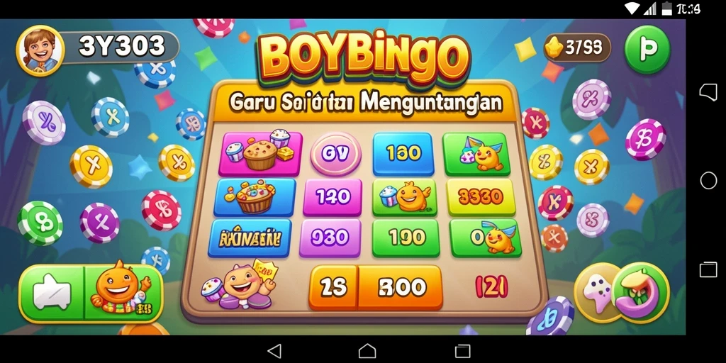 Screenshot gameplay BOY303 menampilkan serunya permainan Bingo.