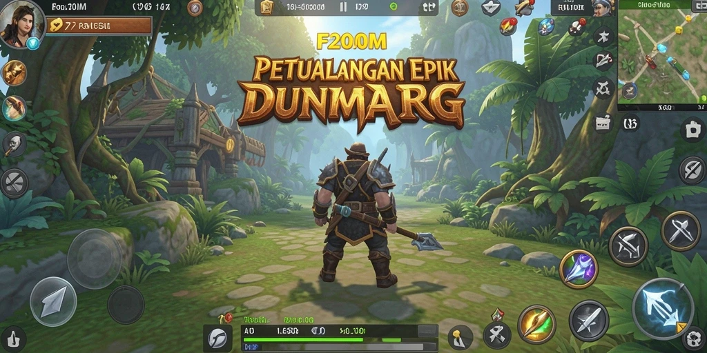 Tampilan gameplay F200M yang mendebarkan dan penuh strategi RPG.