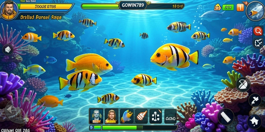 Gameplay seru menembak ikan di GOWIN789.