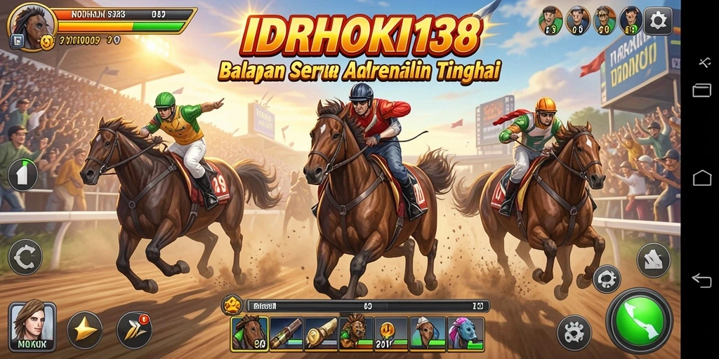 Gameplay mendebarkan dalam balapan cepat IDRHOKI138.