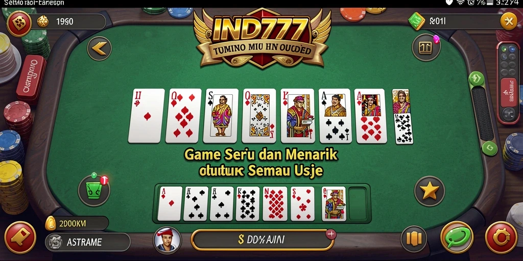 Tampilan gameplay Domino yang seru dan menantang di IND777.