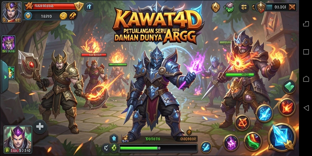 Gameplay menarik dalam KAWAT4D dengan aksi ARPG yang seru.