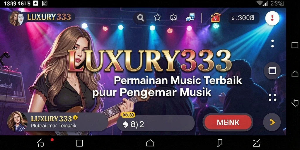 Tampilan gameplay menarik dari LUXURY333 dengan musik yang seru.