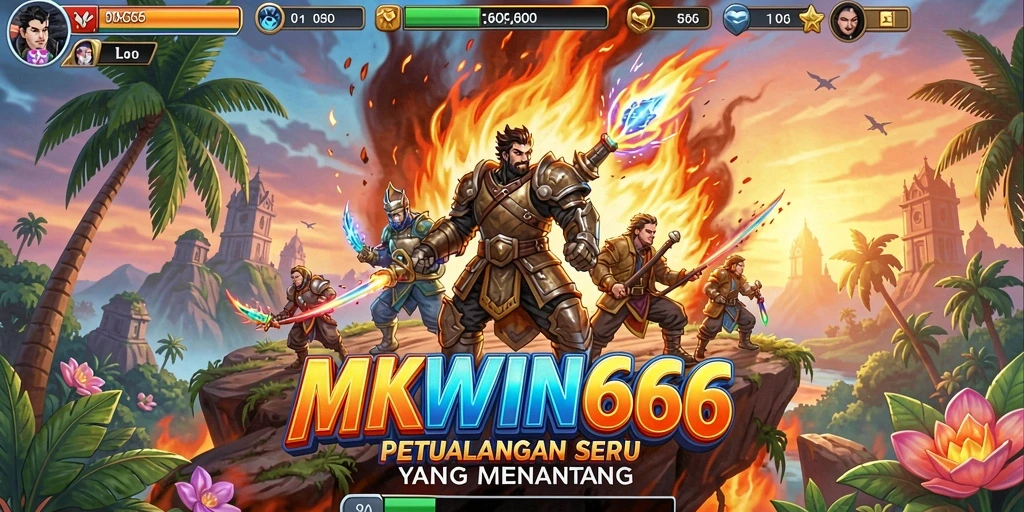 Screenshot gameplay MKWIN666 menampilkan aksi petualangan yang mendebarkan.