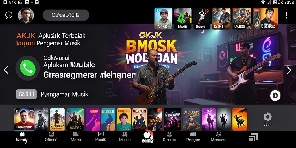 Screenshot gameplay <strong>OKJK</strong> memperlihatkan pemain mengenali lagu dengan antusias.