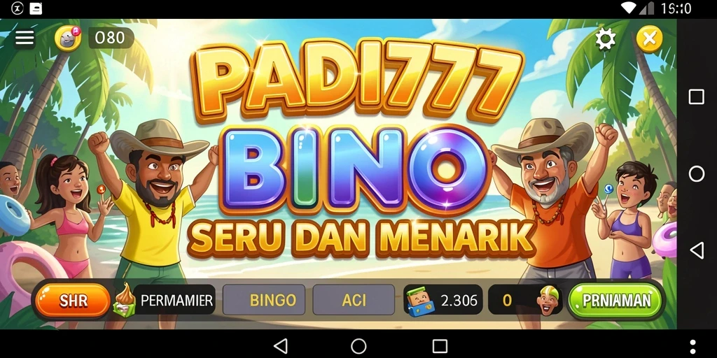 Tampilan gameplay Bingo PADI777 yang seru dan interaktif.