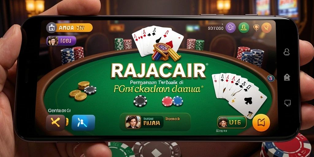 Tampilan menarik dari gameplay Poker di RAJACAIR.