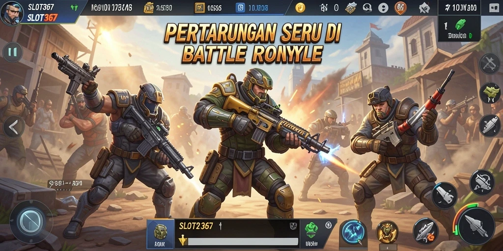 Tampilan gameplay seru dan strategi dalam SLOT367 Battle Royale.