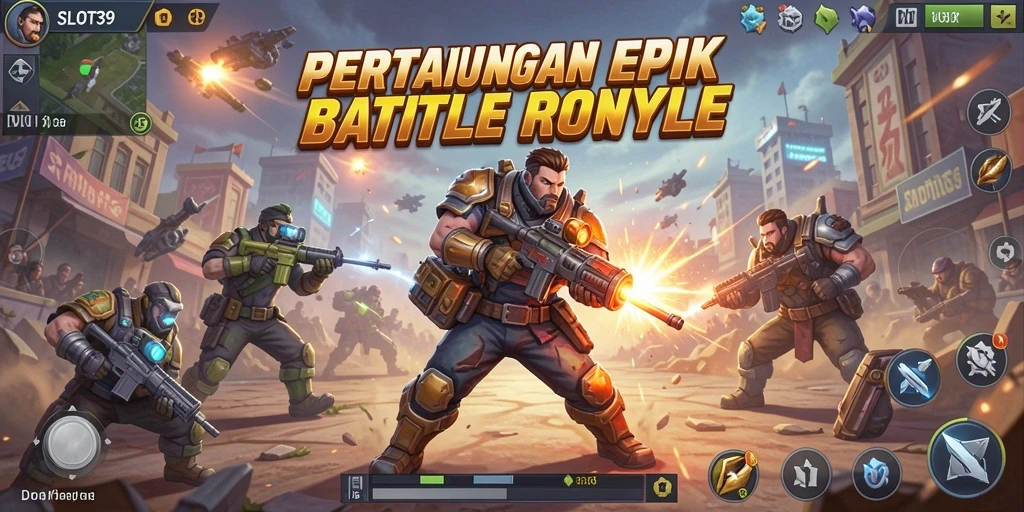 Gameplay seru di dalam arena Battle Royale SLOT39.