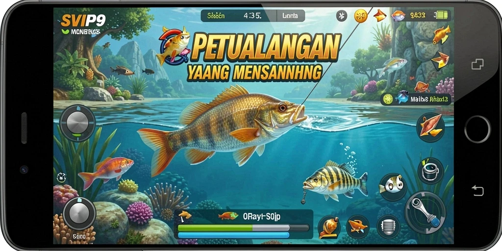 Tangkapan ikan yang mengesankan dalam game SVIP9.