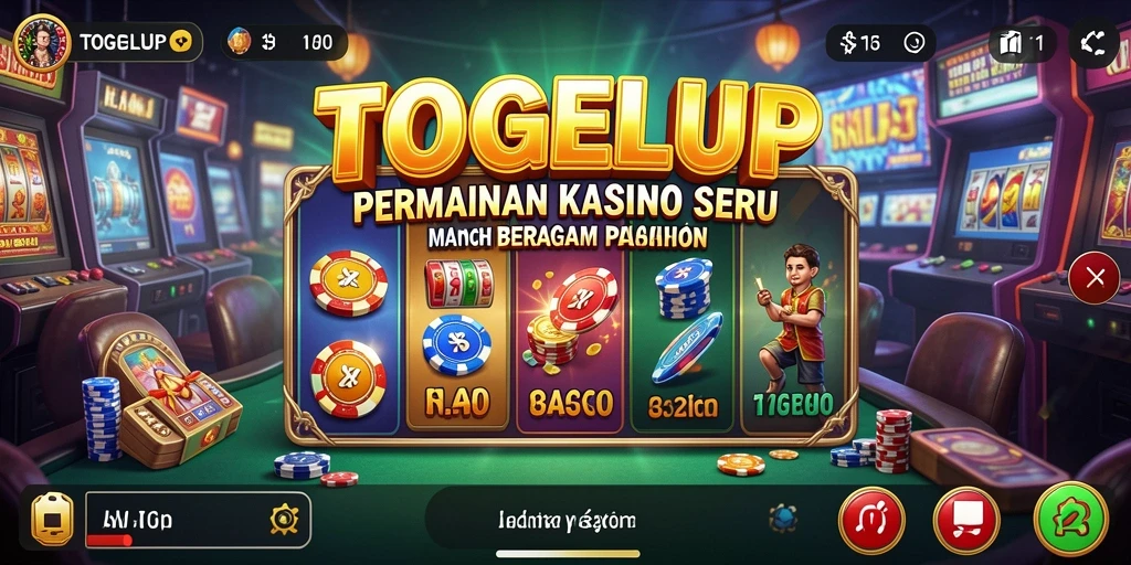 Tampilan gameplay TOGELUP yang menarik dan mendebarkan.