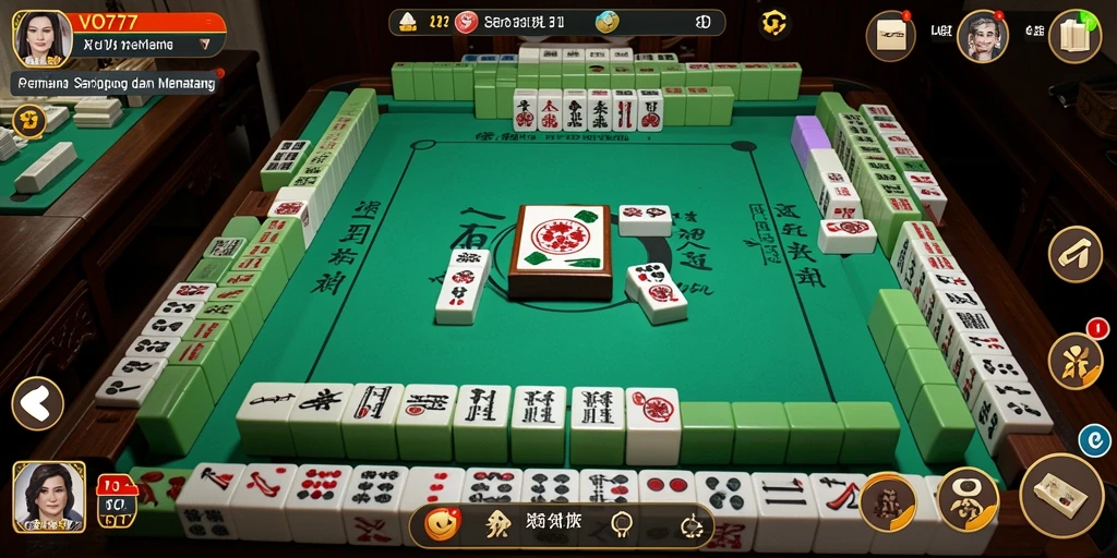 Screenshot gameplay VO777 yang menampilkan tantangan seru Mahjong.