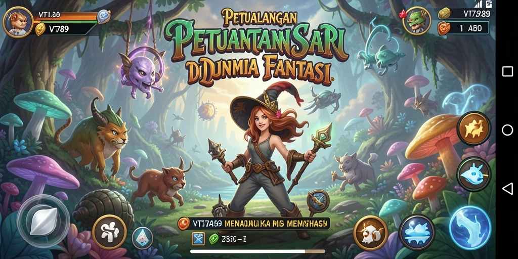 Tampilan menarik dari gameplay petualangan di VT789 yang mengesankan.