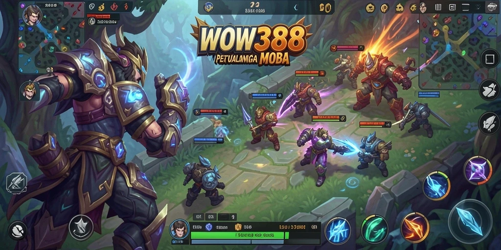 Tampilan gameplay seru penuh aksi dalam WOW388.