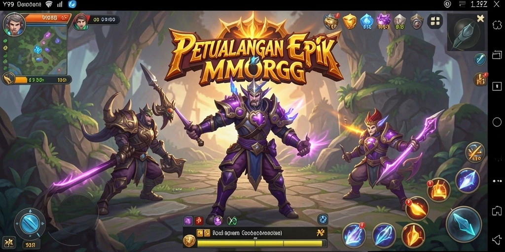 Tampilan gameplay Y89 yang menakjubkan dalam dunia MMORPG.