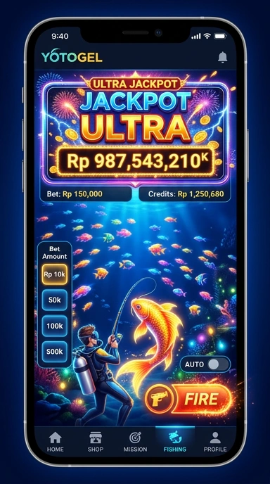 Tampilan utama aplikasi yotogel yang intuitif.